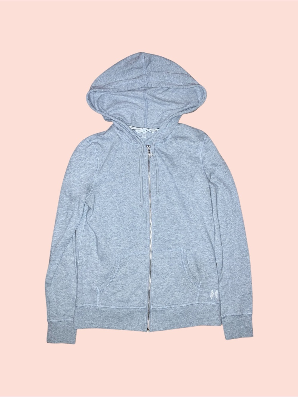 2015 Sequins Angel Wings Zip-Up Hoodie